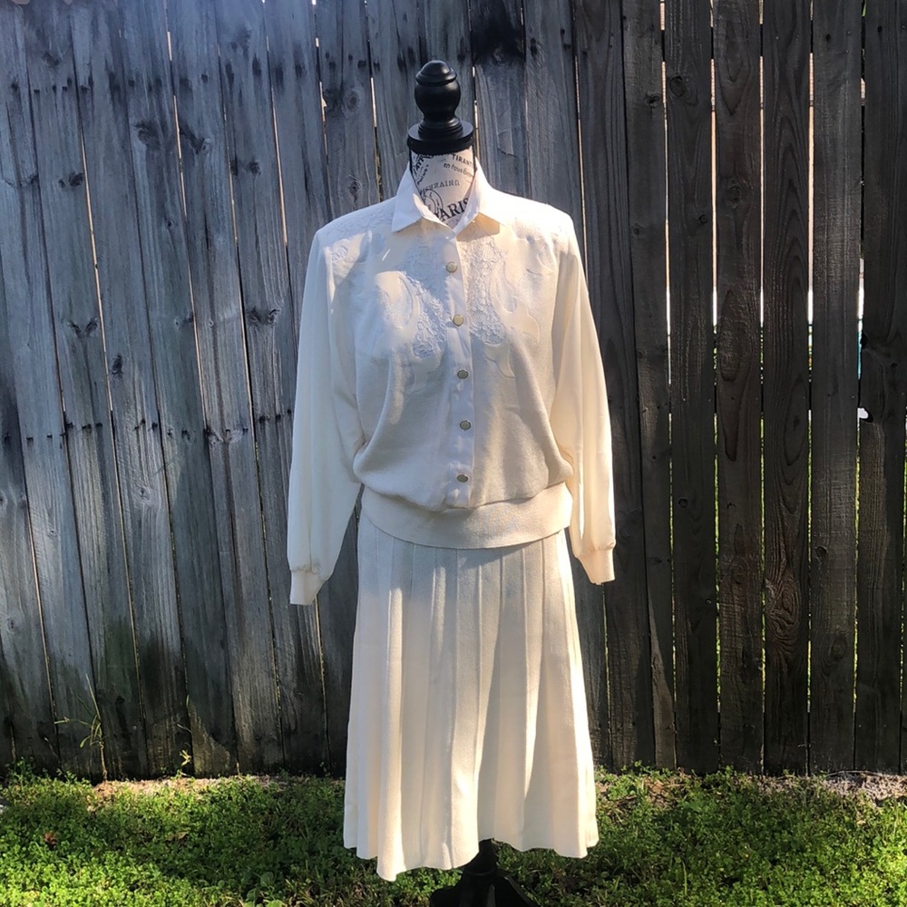 Vintage Knit skirt/top set